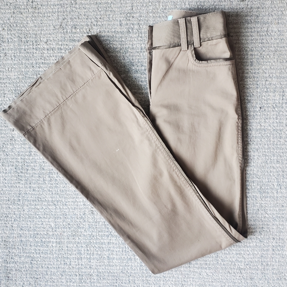 Marciano / Khaki pants with flared bottoms / Size 0